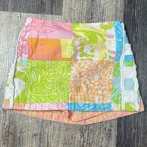 Lilly Pulitzer Toddler Girl Patchwork Skort Sz 2T